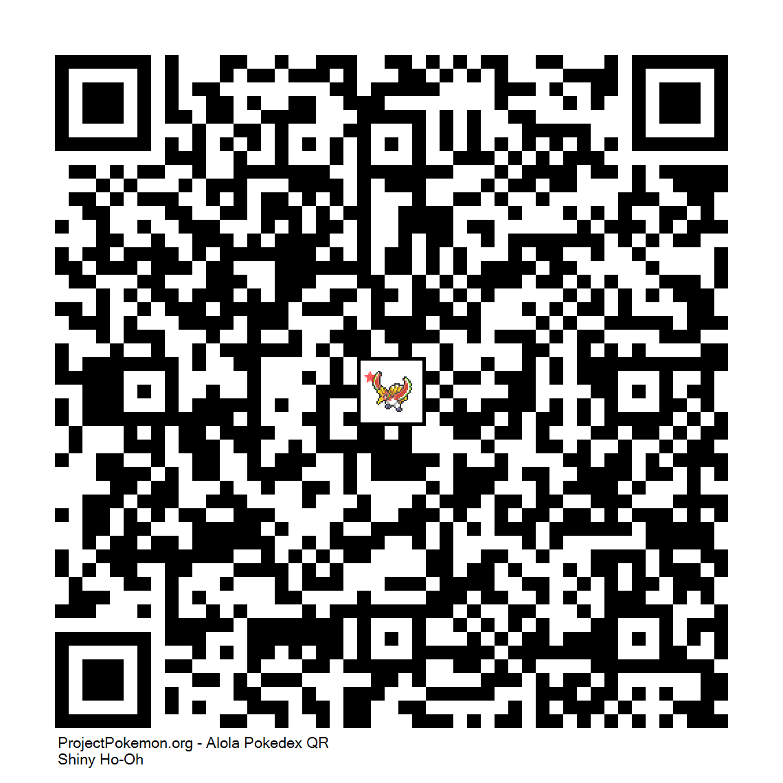 Cdigo QR de Ho-Oh variocolor